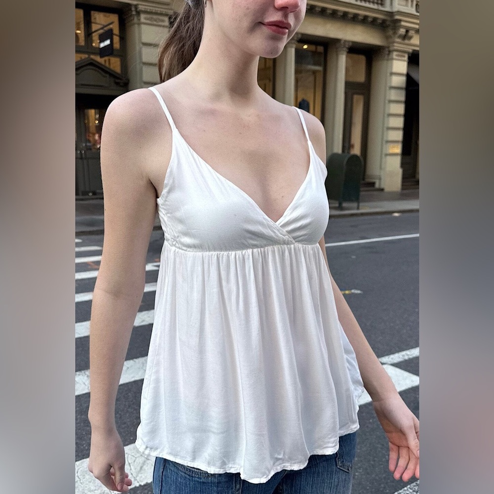 Brandy Melville White Edith Tank